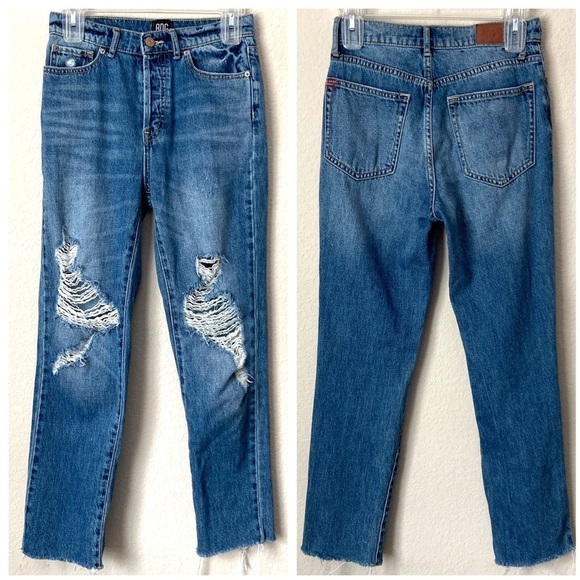 Urban Outfitters Denim - Urban Outfitters BDG Distressed Destroyed Slim Straight High Rise Jeans